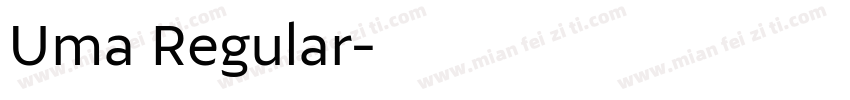 Uma Regular字体转换